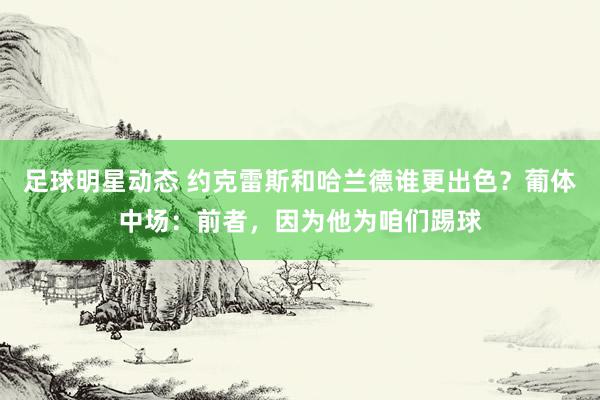 足球明星动态 约克雷斯和哈兰德谁更出色？葡体中场：前者，因为他为咱们踢球