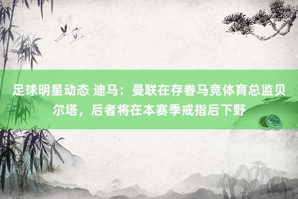 足球明星动态 迪马：曼联在存眷马竞体育总监贝尔塔，后者将在本赛季戒指后下野