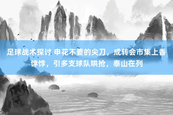 足球战术探讨 申花不要的尖刀，成转会市集上香饽饽，引多支球队哄抢，泰山在列